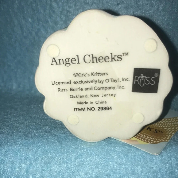 ANGEL Cheeks Kirk’s Critters by Russ Berrie NEW - Picture 9 of 11